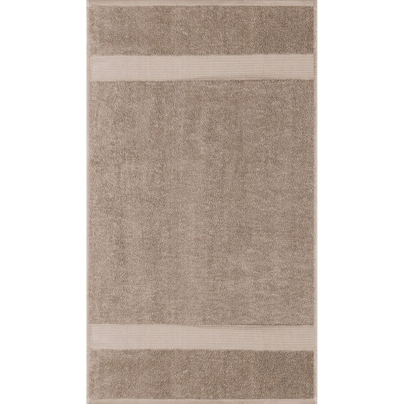 Allure Collection Dobby Border Hand Towel 100% Cotton – Taupe 16x28in