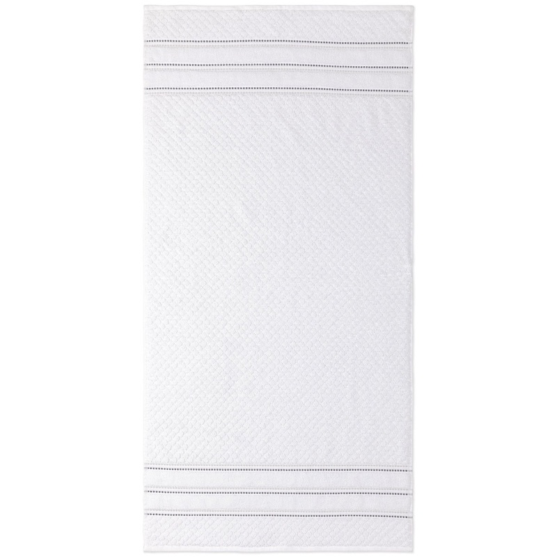 Ambiance Collection Terry Bath Towel 100% Cotton – White 24x50in