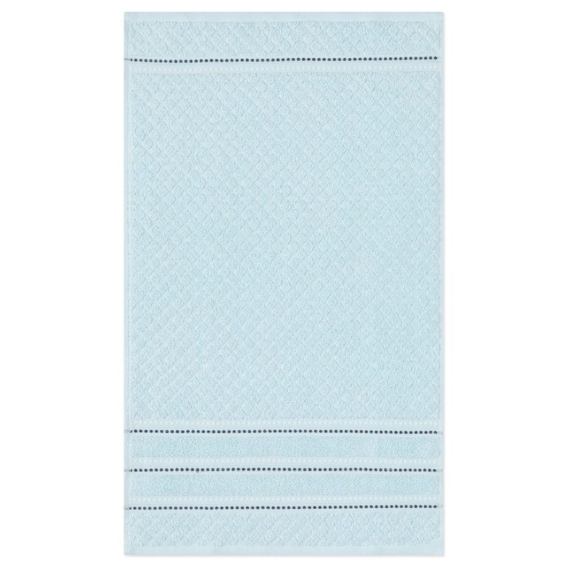 Ambiance Collection Terry Hand Towel 100% Cotton – Aqua 15x26in