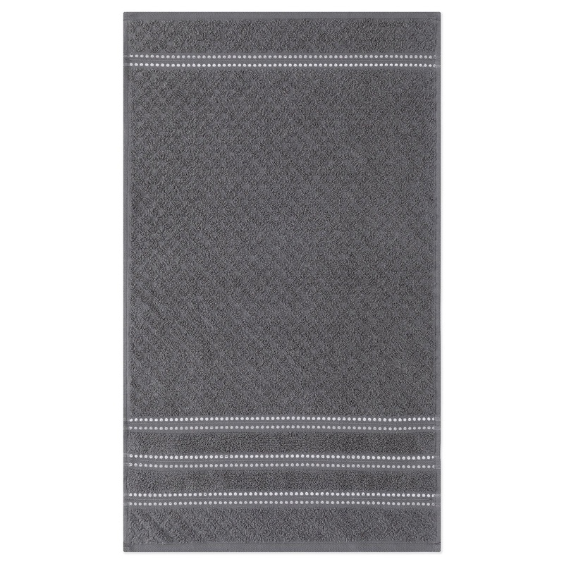 Ambiance Collection Terry Hand Towel 100% Cotton – Charcoal 15x26in
