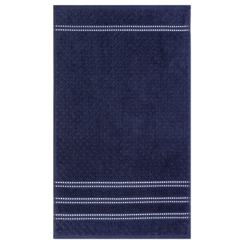 Ambiance Collection Terry Hand Towel 100% Cotton – Navy 15x26in