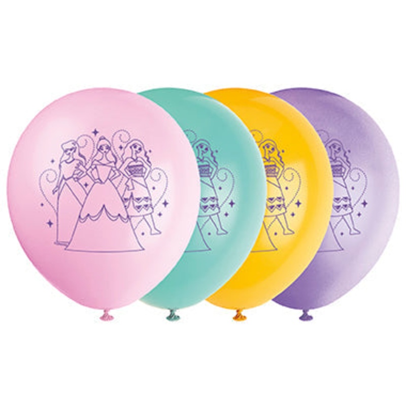Disney Princess 8 Printed Latex Balloons 12in