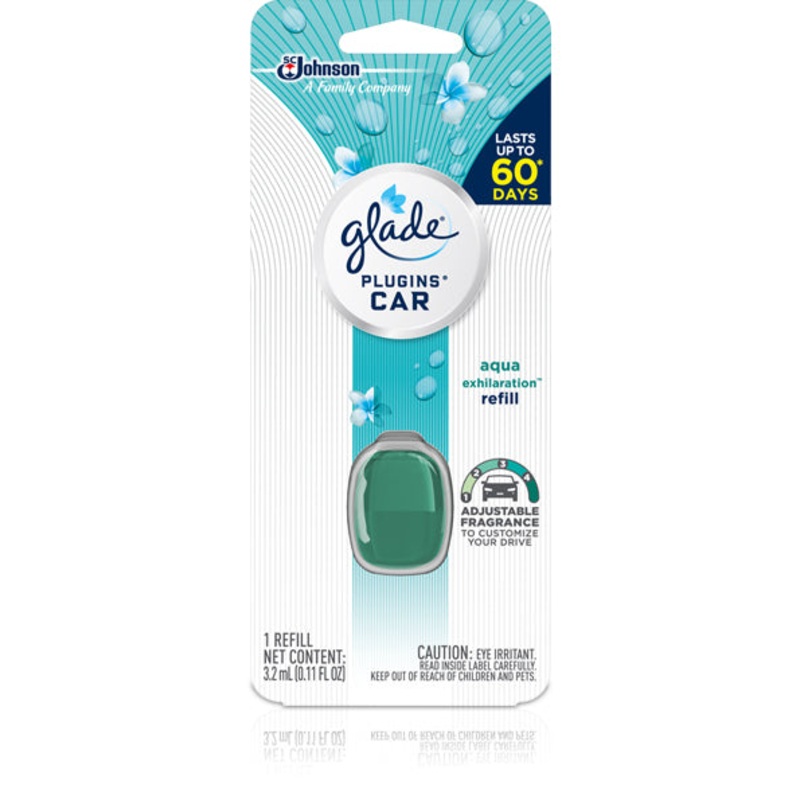 Glade Car Freshener Refill – Aqua Exhilaration 3.2ml