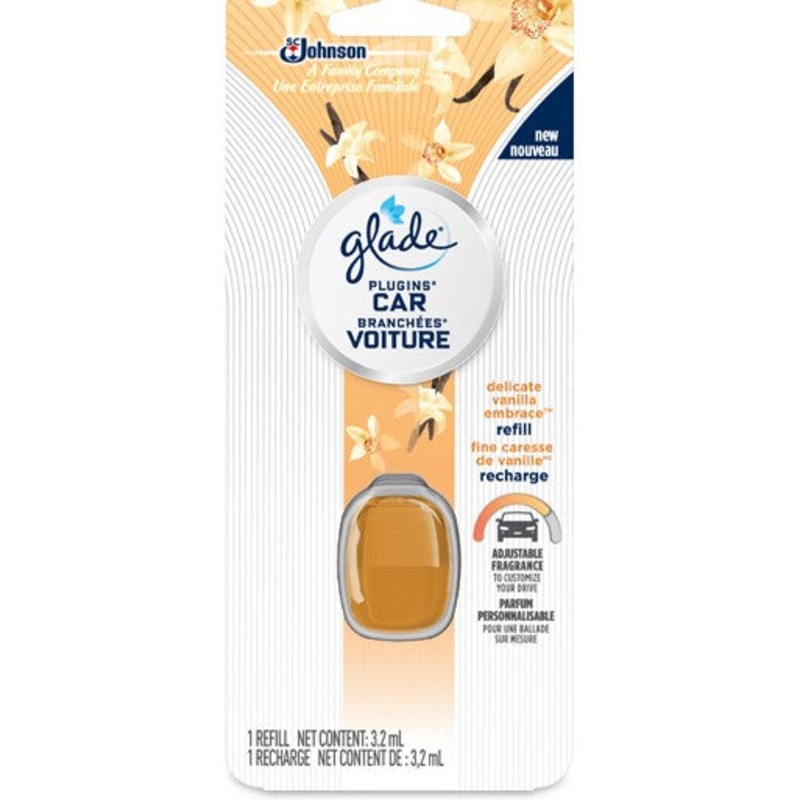 Glade Car Freshener Refill – Delicate Vanilla Embrace 3.2ml
