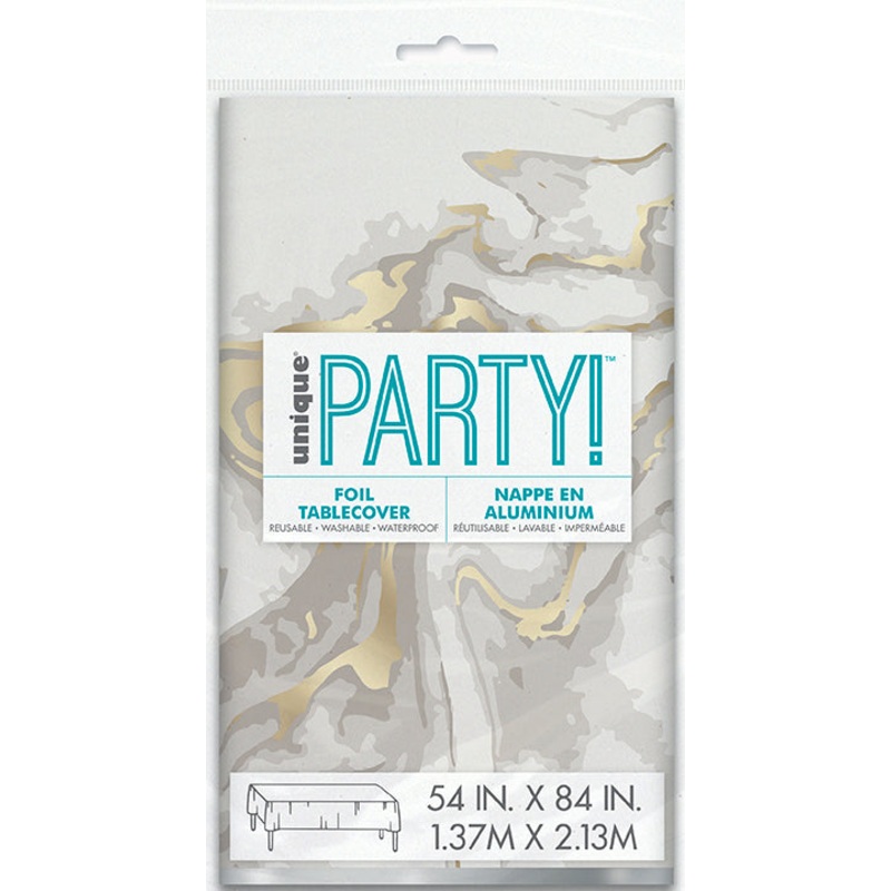 Gold Party Foil Table Cover 54x84in