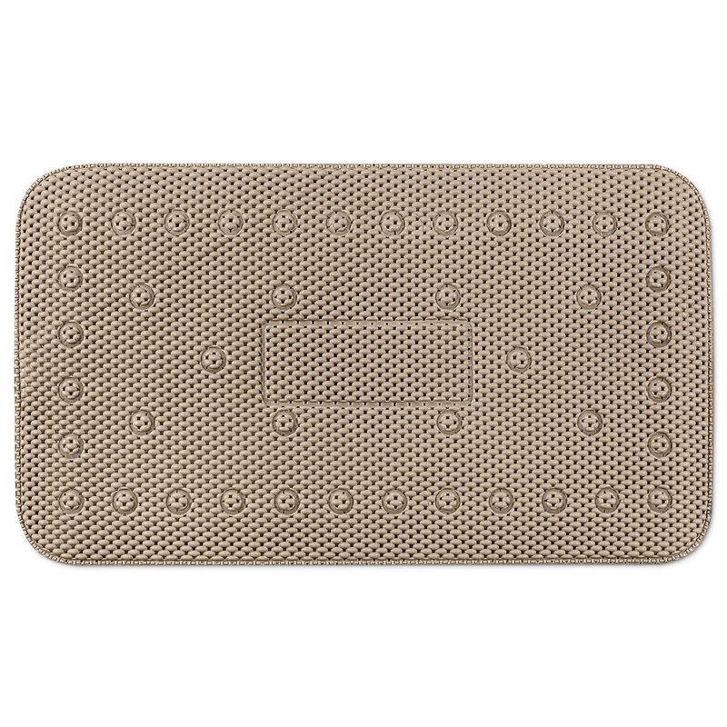 Non-slip 100% Pvc Tub Mat – Taupe 15.7×27.5in