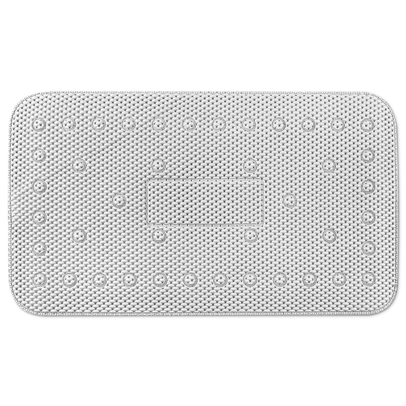 Non-slip 100% Pvc Tub Mat – White 15.7×27.5in