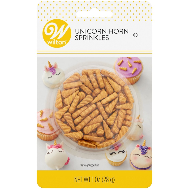 Wilton Sprinkles Mix – Gold Unicorn Horns 1oz (28g)