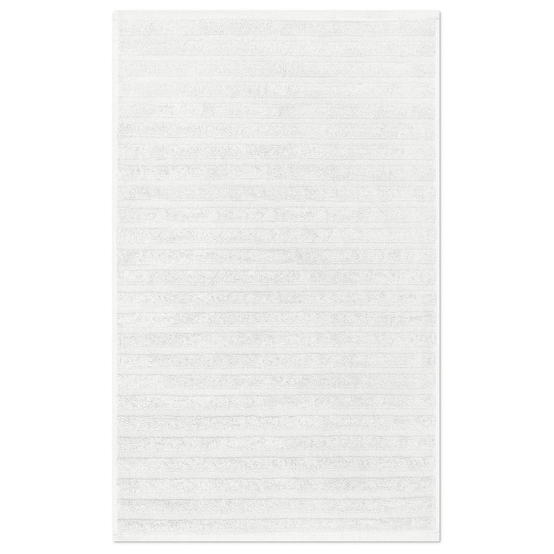 Woven Textured Terry Hand Towel 100% Cotton – White 16x26in