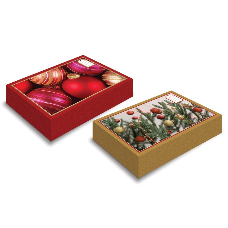 Christmas 2 Foldable Gift Boxes 11×2.4x17in
