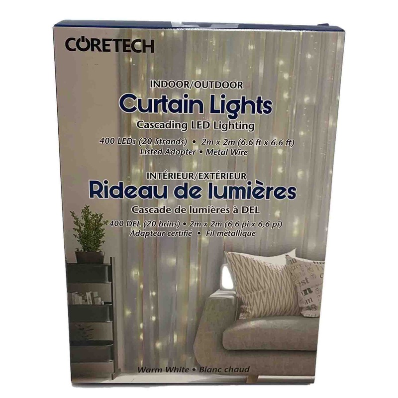 Christmas Curtain Lights Warm White 79.2in