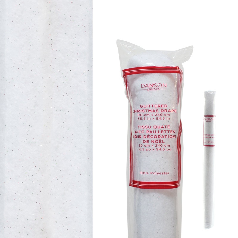 Christmas Tree Drape White 35.5×94.5in
