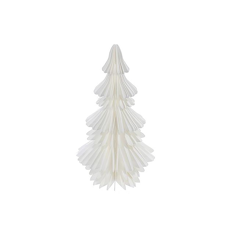 Christmas White Paper Tree Decor Medium 7.4×5.9×8.6in