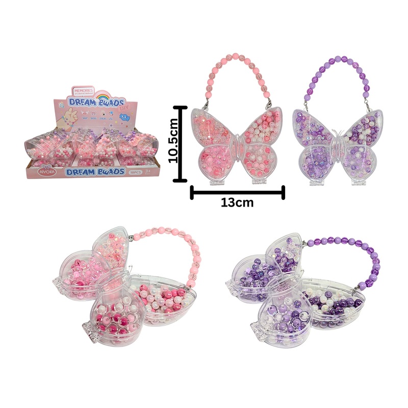 Jewelry Kit – Butterfly Shaped Box Age 3+ 5x4in VRT