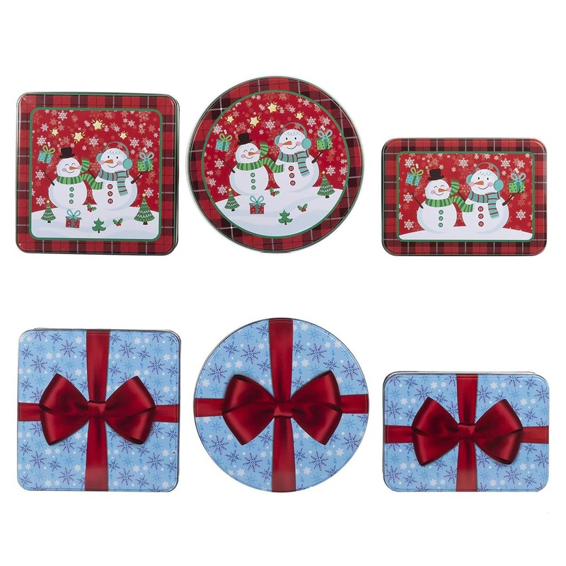 Santa’s Secrets Large Cookie Tin Can VRT