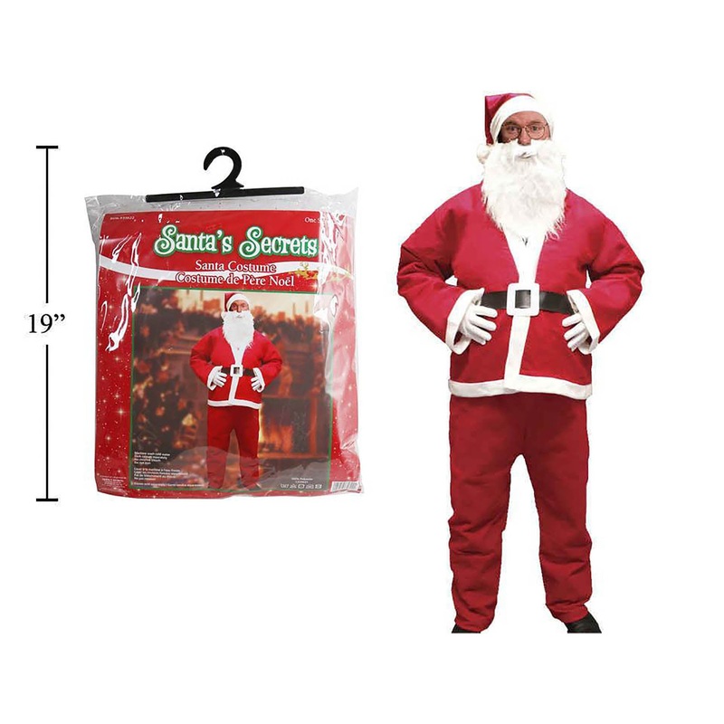 Santa Secrets 5pcs Santa Costume One Size