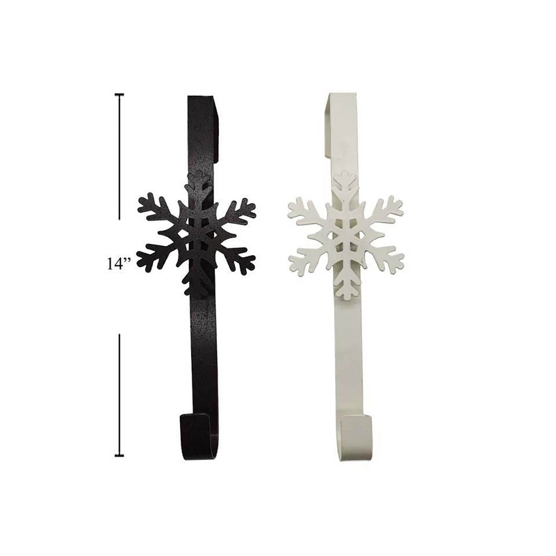 Santa Secrets Metal Wreath Hanger with Snowflake 14in