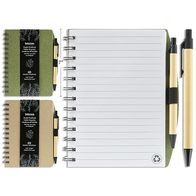 Selectum Notebook and Pen Side Coil 60 Ruled Sheets 6.6×4.6in