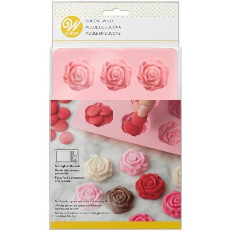 Wilton Silicone Mold Roses Theme 5.6×8.25in