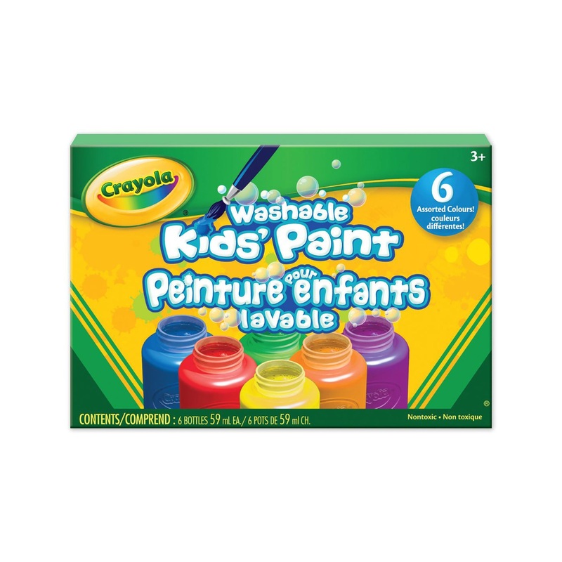 Crayola 6 Paint Jars for Kids – Washable 59ml