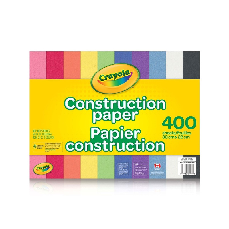Crayola Construction Paper – 400 Sheets 11.8×8.6in (30x22cm)