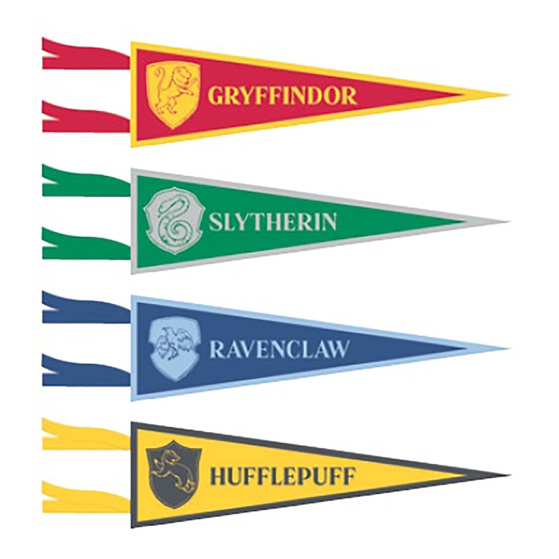 Harry Potter 4 Fabric Pennants 3.8x14in