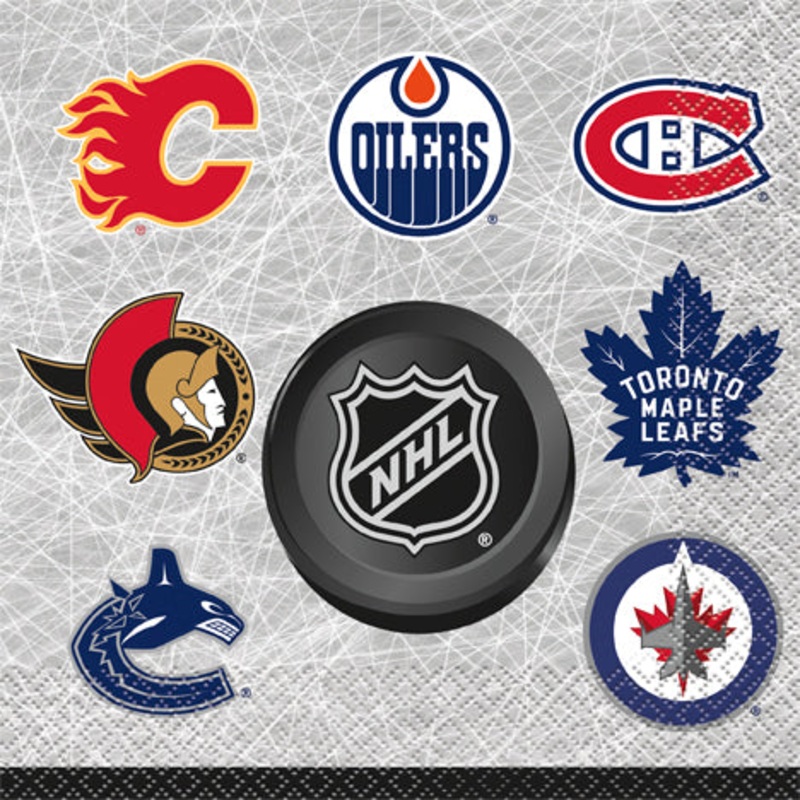 NHL 16 Luncheon Napkins 2 Ply 12.75×12.75in