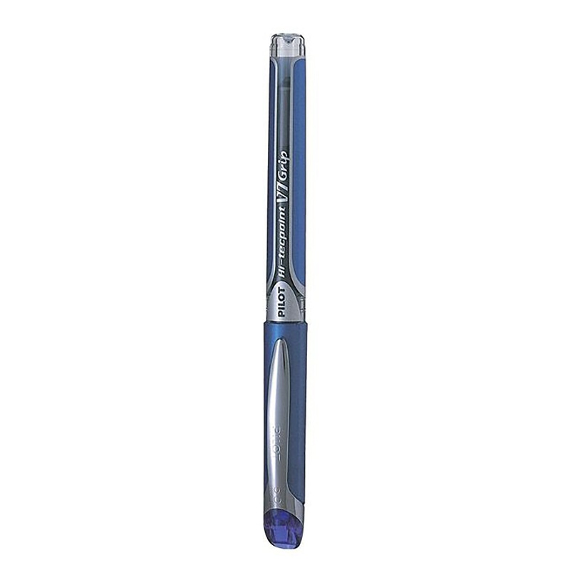Pilot Hi-Tecpoint Grip Pen with Cap – Blue Ink 0.7mm