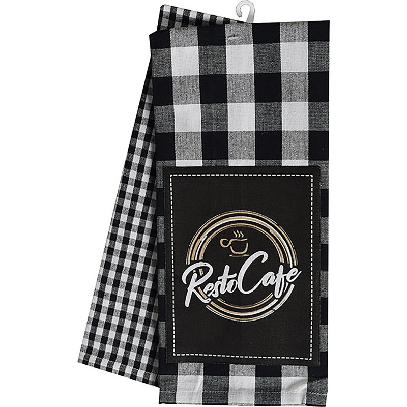Resto Caf 2 Kitchen Towels 80% Cotton/20% Polyester 18x28in