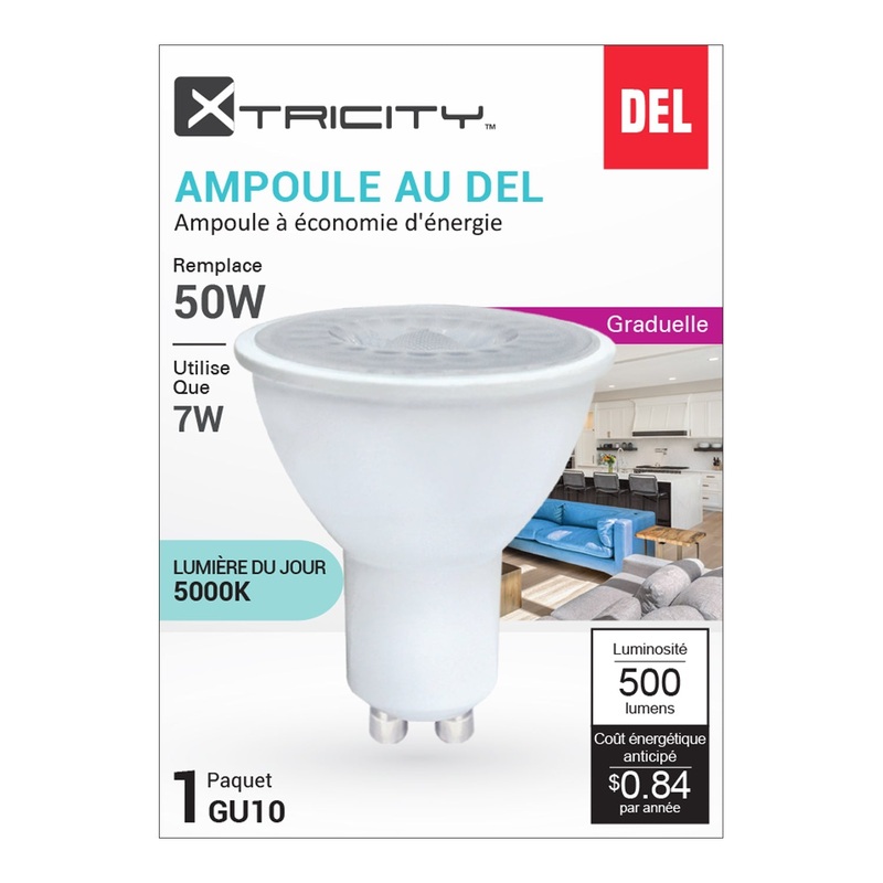 Xtricity GU10 Led Day Light Dimmable 7W Light Bulb GU10 Base