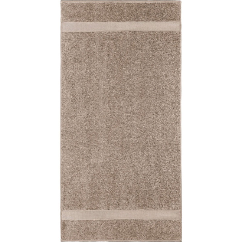 Allure Collection Dobby Border Bath Towel 100% Cotton – Taupe 25x50in
