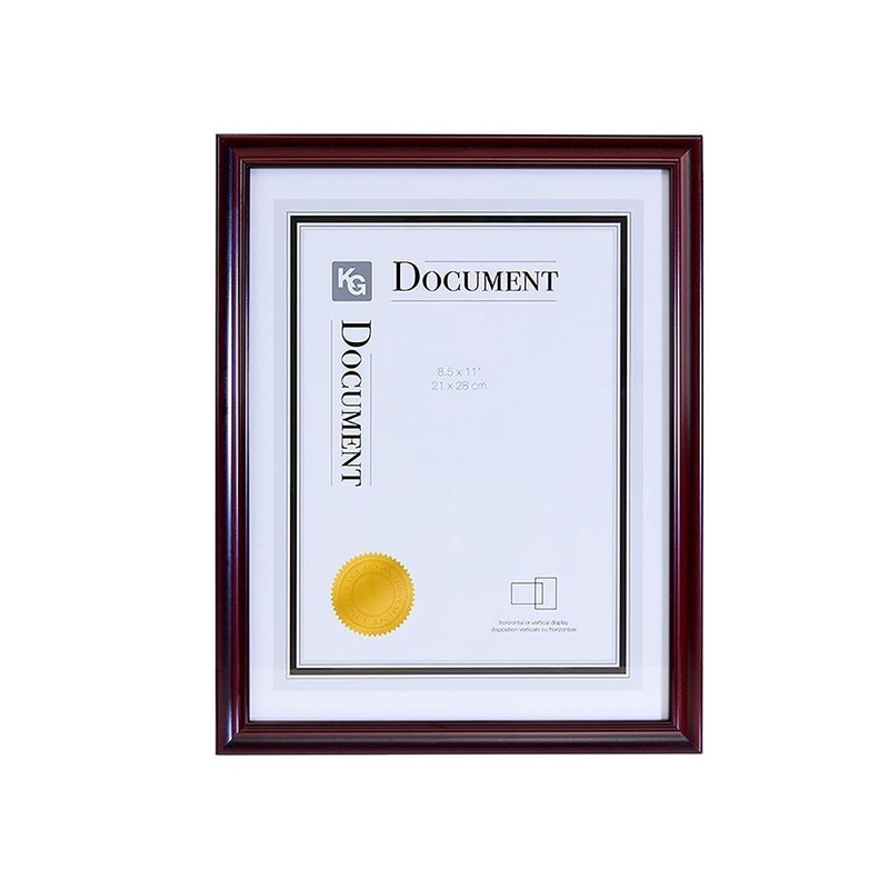 KG Harper Document Dark Brown Frame 8.5x11in