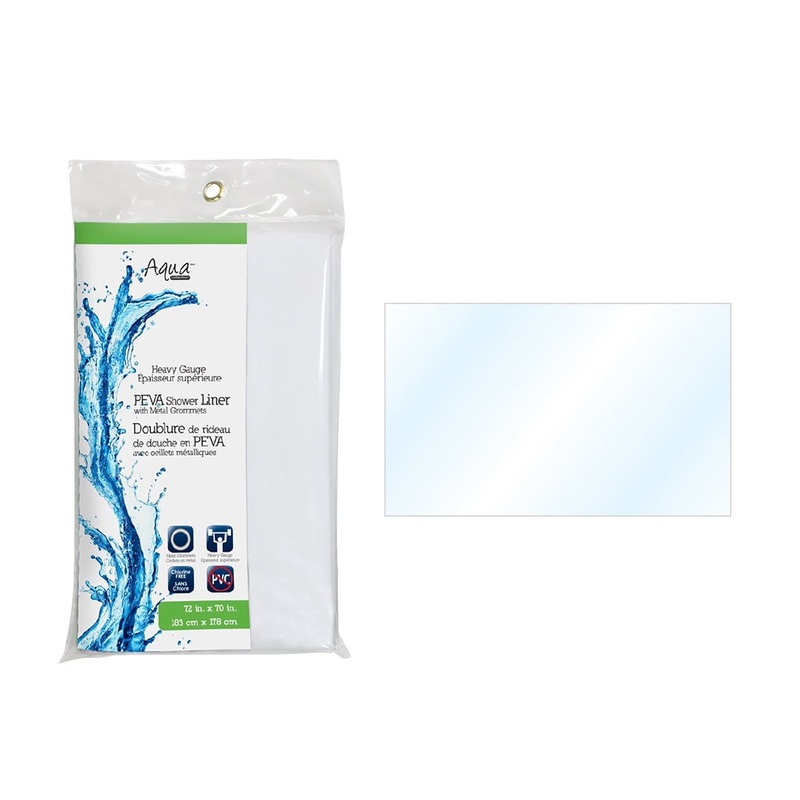 Peva Shower Curtain Liner with Metal Grommets – Clear 70x72in