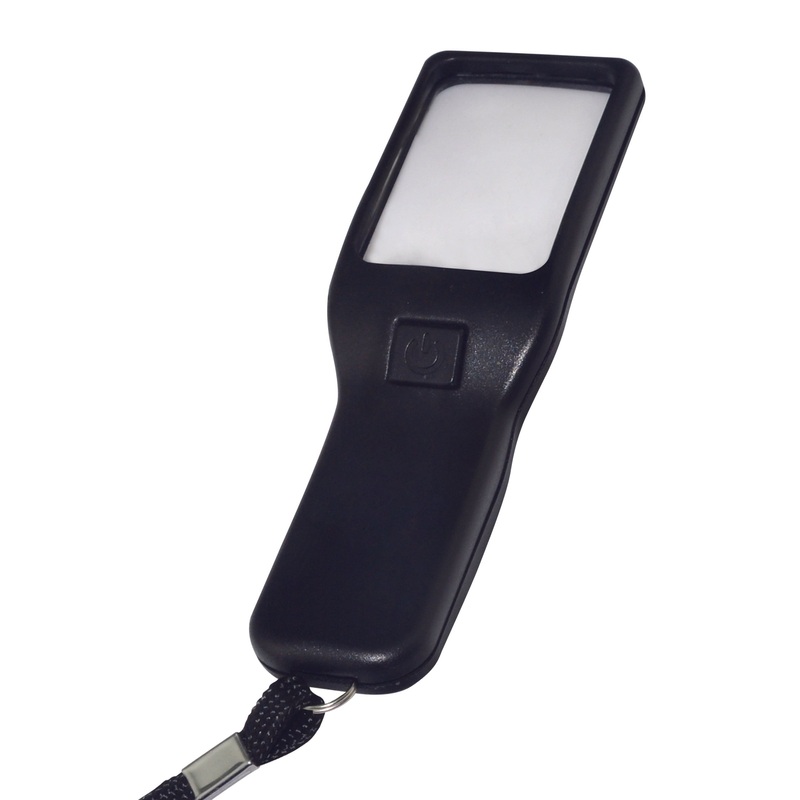 3 Led Magnifying Glass in White or Black 4.75×1.5in VRT