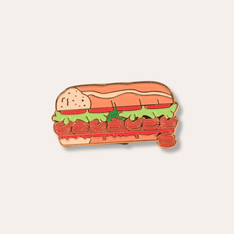 Po’Boy Enamel Pin