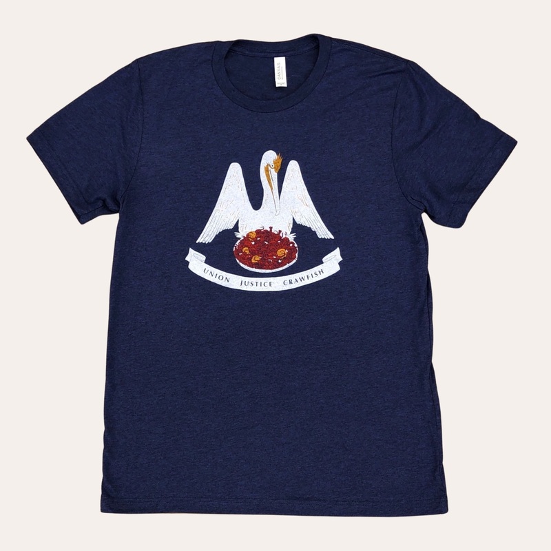 Union, Justice, Crawfish|Unisex X-Small|Unisex Small|Unisex Medium|Unisex Large|Unisex X-Large|Unisex XX-Large|Unisex 3X-Large|Triblend