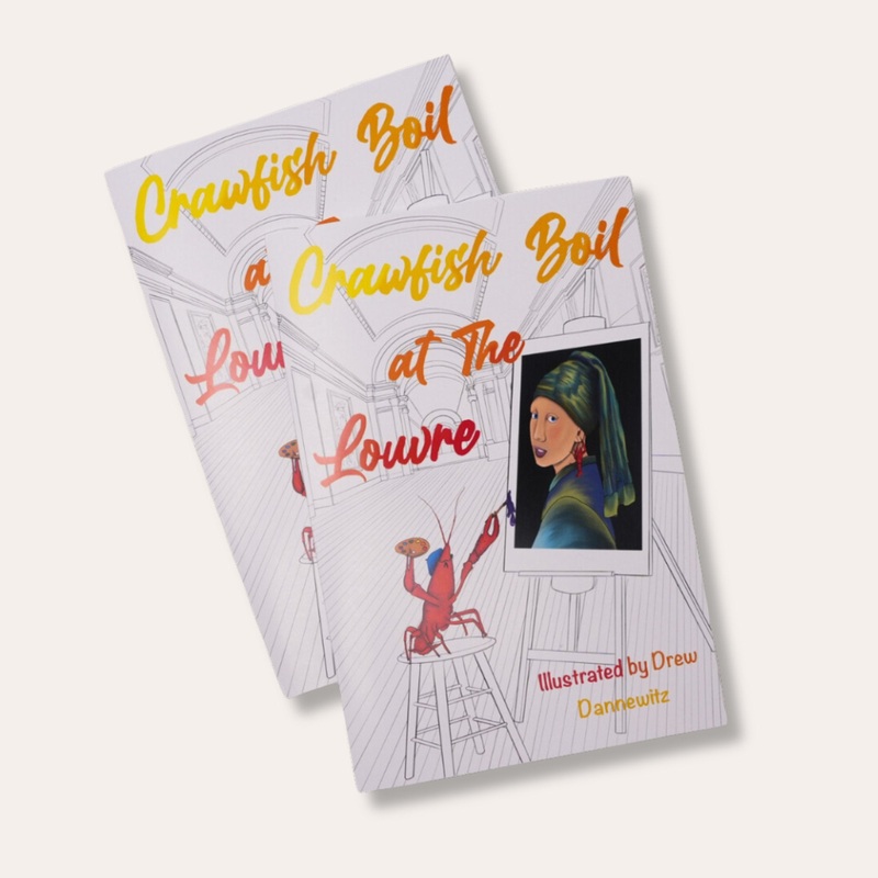 Crawfish Boil at the Louvre Coloring Book
