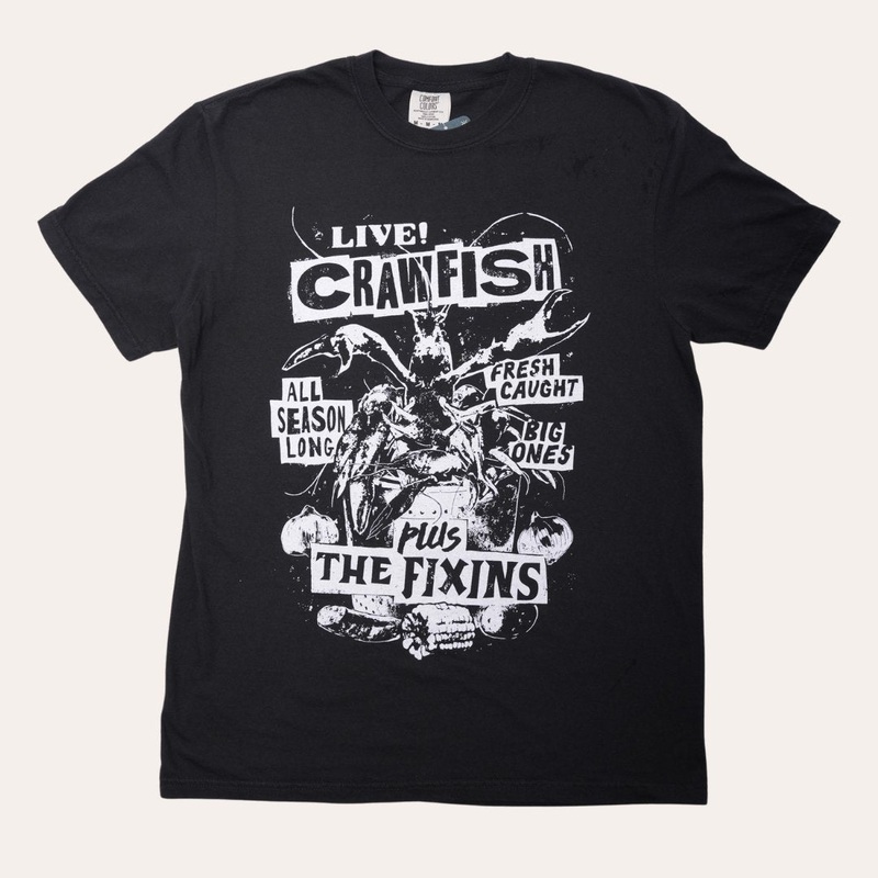 LIVE! Crawfish|Unisex Small|Unisex Medium|Unisex Large|Unisex X-Large|Unisex XX-Large|Unisex 3X-Large|Cotton