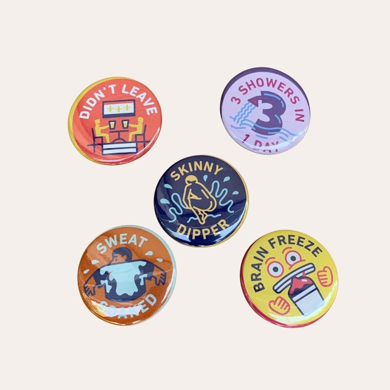 NOLA Merit Badges – Summer Button Set #2