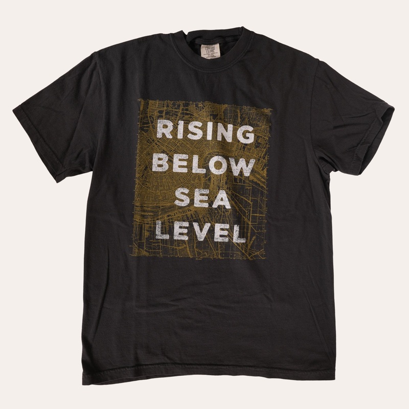 Rising Below Sea Level|Unisex Small|Unisex Medium|Unisex Large|Unisex X-Large|Unisex XX-Large|Unisex 3X-Large|Cotton