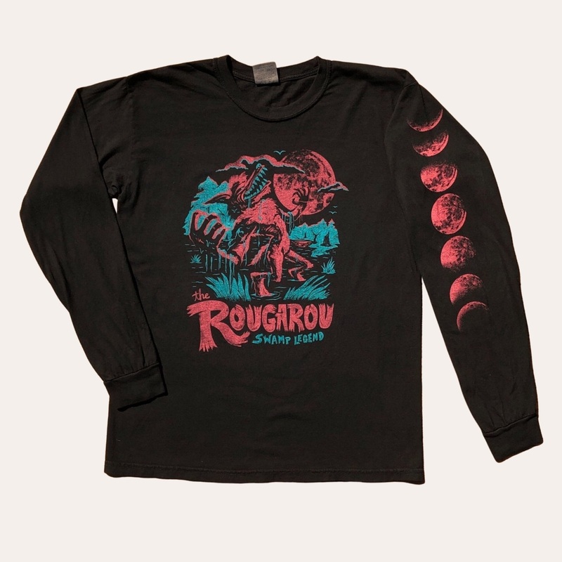 The Rougarou Long Sleeve|Unisex Small|Unisex Medium|Unisex Large|Unisex X-Large|Unisex XX-Large|Unisex 3X-Large|Cotton