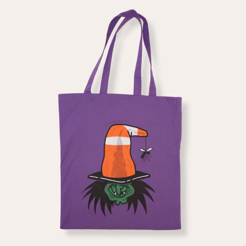 Trick or Treat Tote Bags|Traffic Cone Witch|Get Bit