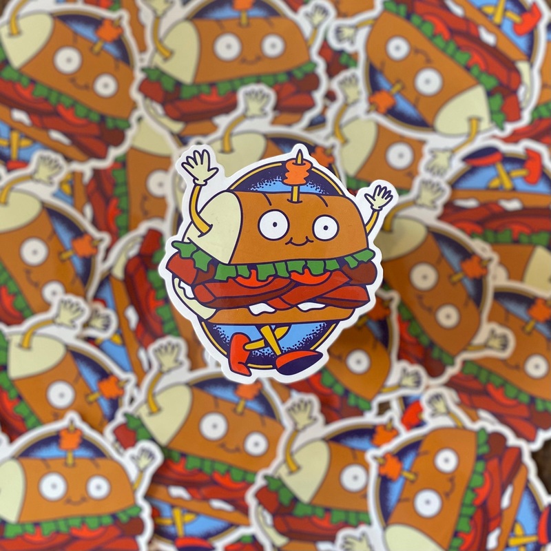 Blue Plate Strolling Po’Boy Sticker