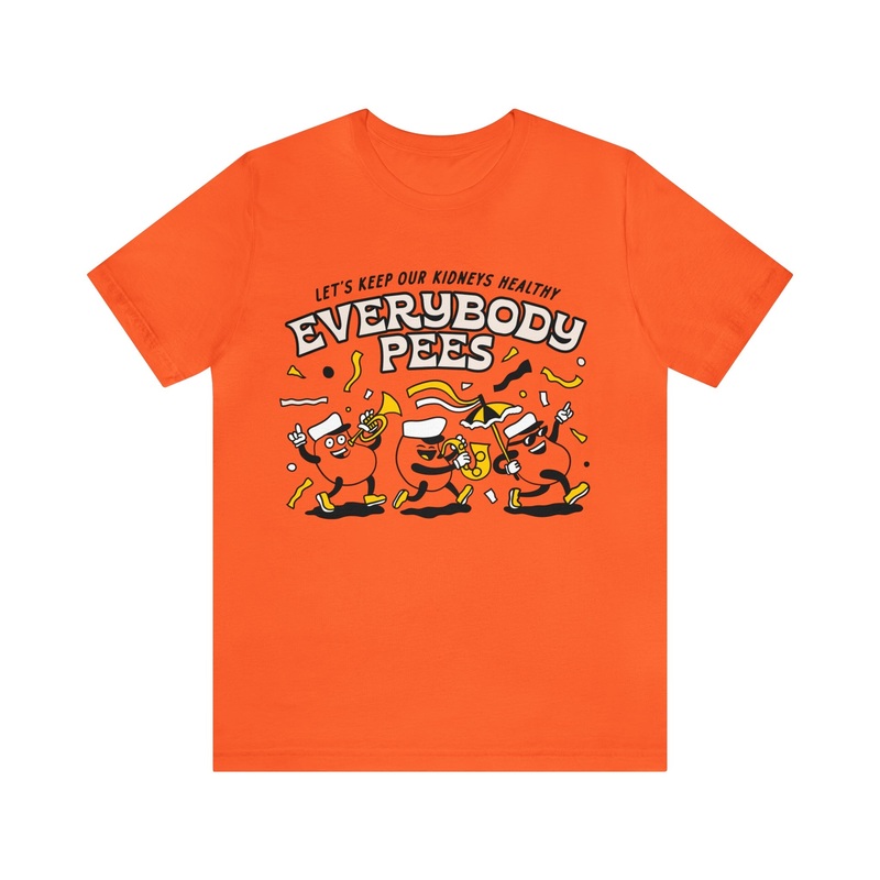 Everybody Pees|Orange|S|M|L|XL|2XL|3XL