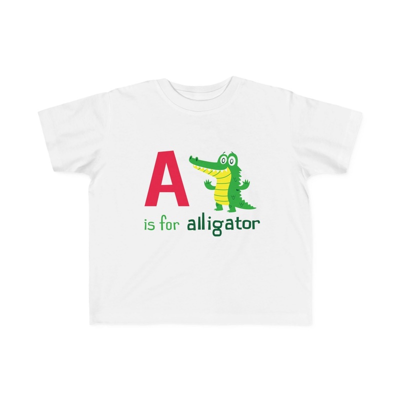 A is for Alligator Toddler|White|2T|3T|4T|5-6T