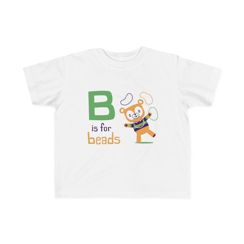 B is for Beads Toddler|White|2T|3T|4T|5-6T