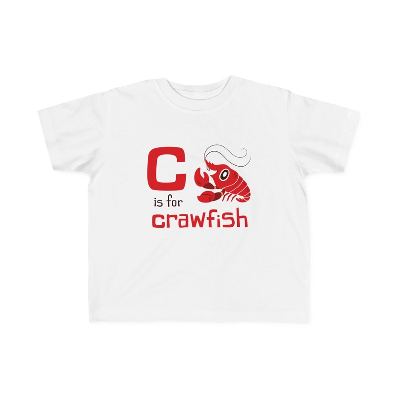 C is for Crawfish Toddler|White|2T|3T|4T|5-6T
