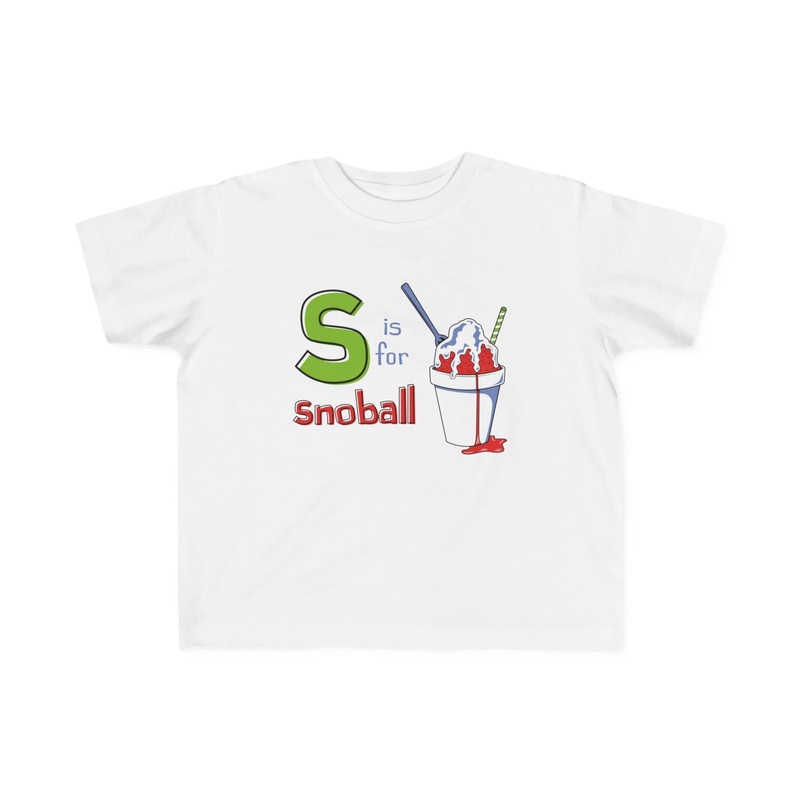 S is for Snoball Toddler|White|2T|3T|4T|5-6T