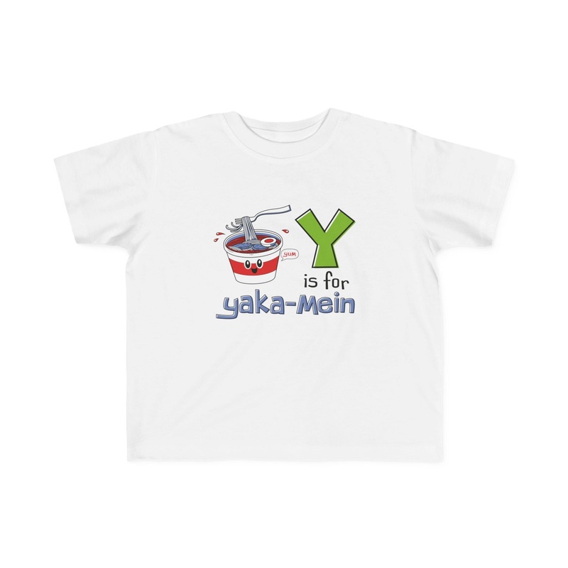 Y is for Yaka-Mein Toddler|White|2T|3T|4T|5-6T