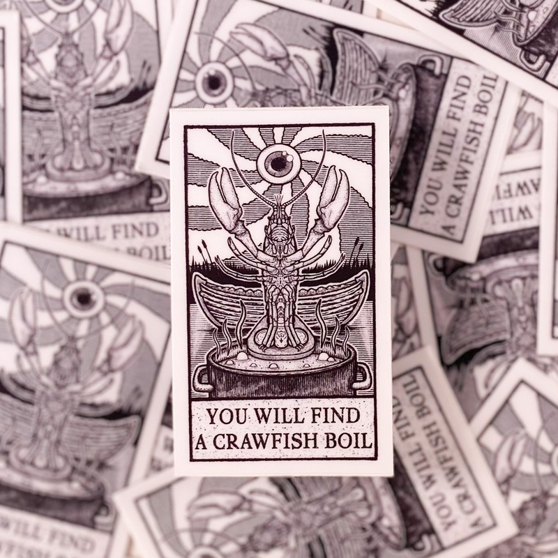 You Will Find A Crawfish Boil Sticker